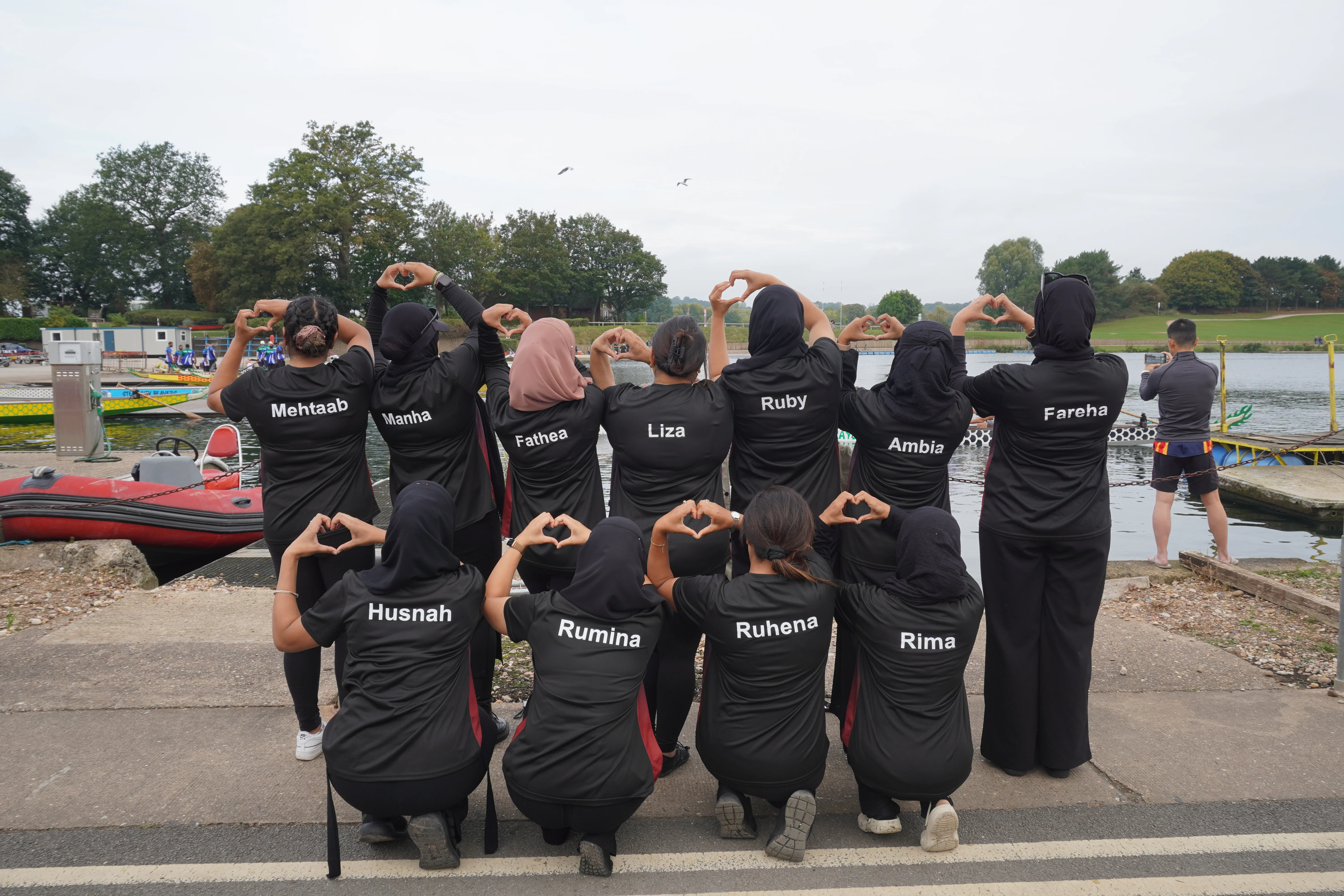 Women's team celebration