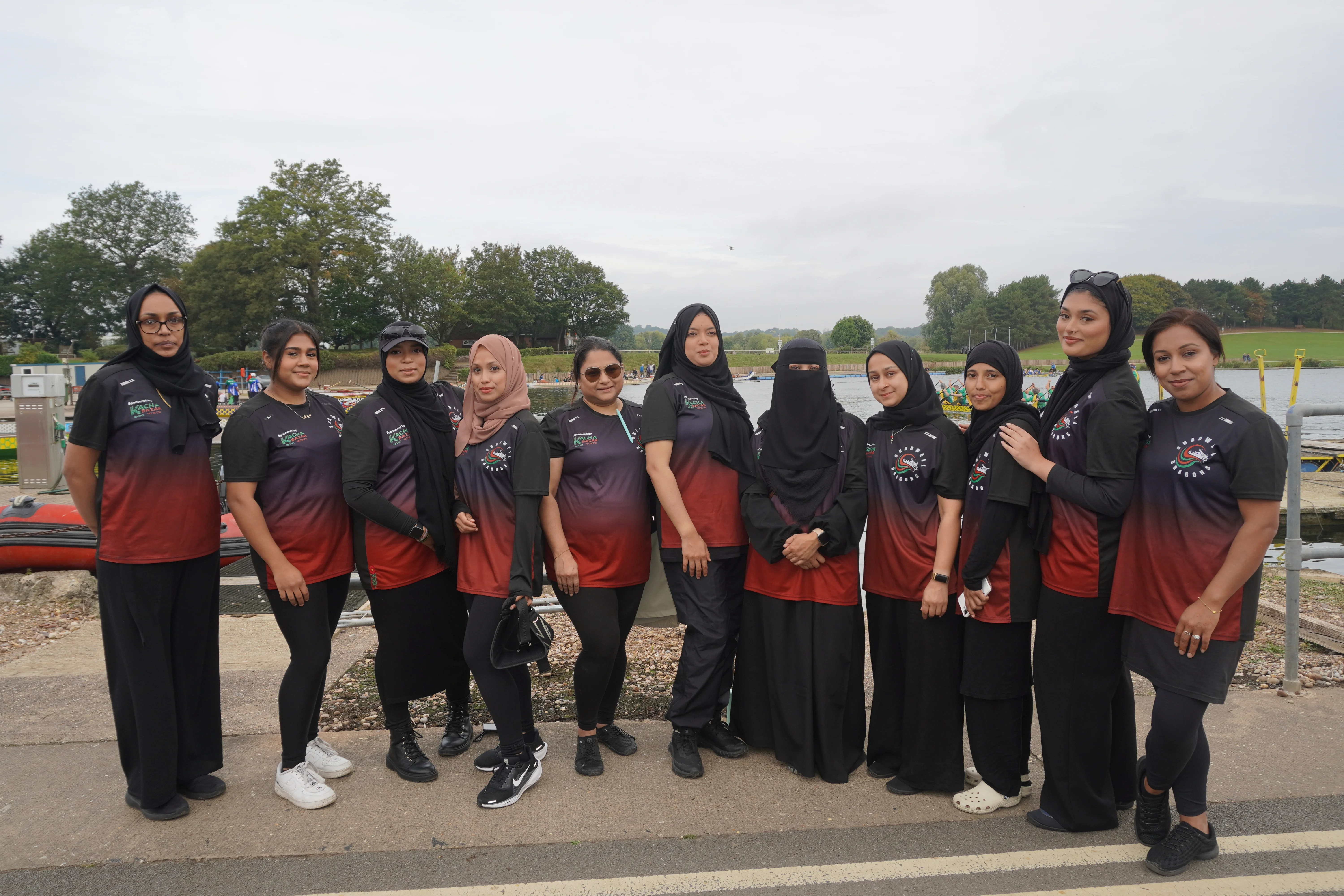 Women's team on the water
